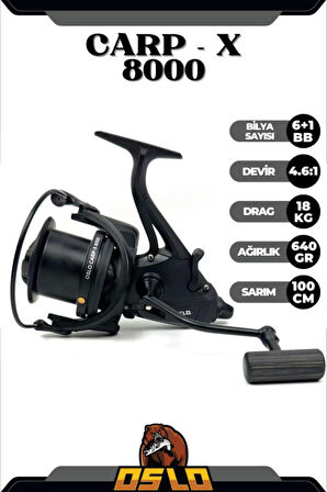 Oslo Carp-x 8000 Oslo Carp-x 360cm 3,5LBS Sazan Olta Seti