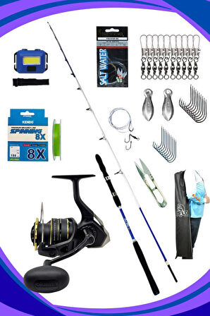 Oslo Viking 180cm 30-180gr Okuma Altera 4000 Tekne Olta Seti