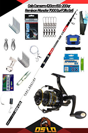 Oslo Camarro 420cm 100-200gr Remixon Monster 7000 Surf Olta Seti