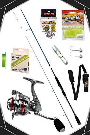 Oslo Rock Game 213cm 0,5-7gr Oslo Prime 2000 8 Örgü LRF Olta Seti