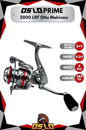 Oslo Rock Game 213cm 0,5-7gr Oslo Prime 2000 8 Örgü LRF Olta Seti