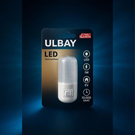 ULBAY GC08 Gece Lambası Anahtarlı
