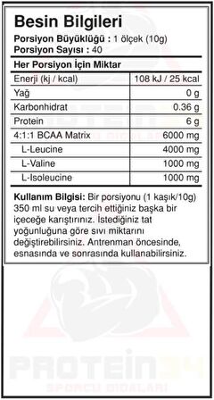 Bigjoy Sports Bcaapro 400 Gr Bcaa Karpuz Aromalı 40 Porsiyon 