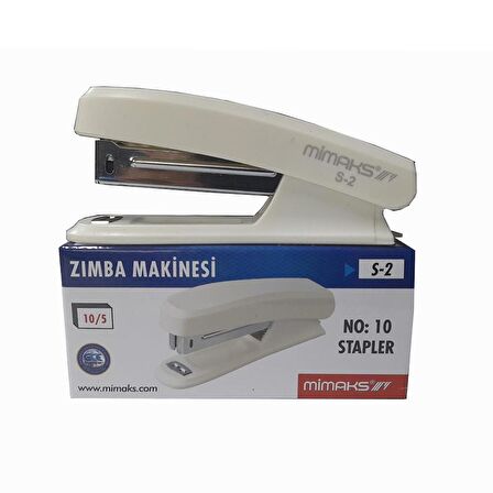 Zımba Makinesi Beyaz S-3 Stapler No:10 1 Adet Küçük Zımba Makinası 10-15 Sayfa Okul Büro Öğrenci Ofis