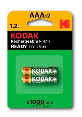 İnce Şarj Edilebilir AAA 1000 mah 2 li 1 Paket Kumanda Pili Şarjlı Ni-mh 1 Paket Doldurulabilir Pil