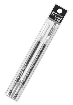 İmza Kalemi Yedeği Siyah 1.0 mm Broad Line 2 li 1 Paket Siyah İmza Kalemi Yedek Uçu Refil 2 li