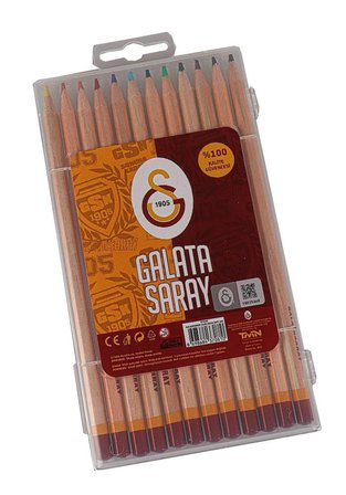Kuru Boya 12 li Uzun Lisanslı Orjinal 1 Paket 12 Renk Kuruboya Galatasaray Taraftar Kuru Boya