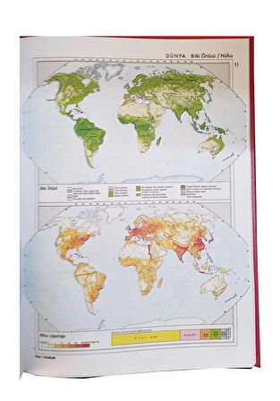 Büyük Atlas Citli 104 Sayfa 1 Adet Kanaat Yayınları Büyük Atlas Ciltli Prof. Faik Sabri Duran 22x32 cm