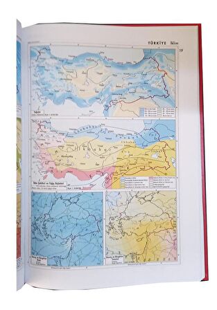 Büyük Atlas Citli 104 Sayfa 1 Adet Kanaat Yayınları Büyük Atlas Ciltli Prof. Faik Sabri Duran 22x32 cm