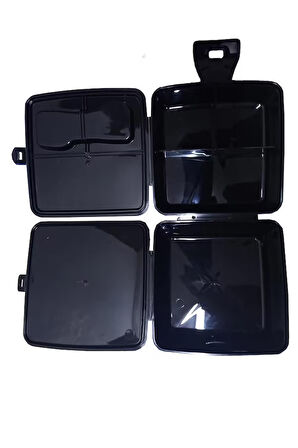 Batman Beslenme Kutusu Siyah 4 Bölmeli Erkek 1 Adet Yemek Saklama Kabı Siyah Beslenme Çantası