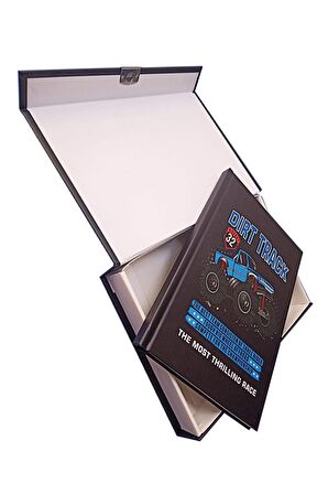 Hatıra Defteri Kilitli Erkek Modeli Günlük Defteri Mikro Hediye Kutulu 100 Yaprak Çizgili 1 Adet Jeep