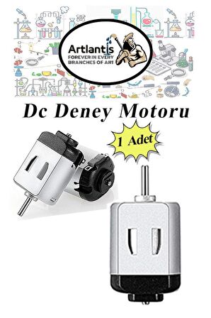 Deney Motoru 3 Volt 1 Adet 3v - 6 v Dc Yüksek Devir Dinamo Motoru Okul Hobi Mini Motor 2 Adet Pille Çalışır