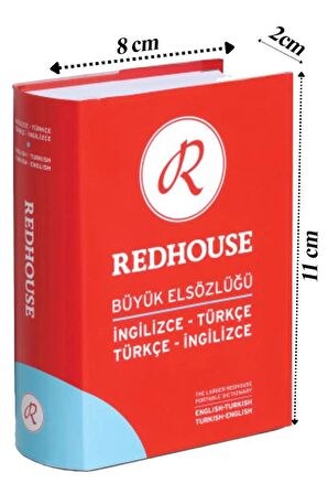 Redhouse Türkçe İngilizce Cep Sözlüğü Mavi 493 Sayfa 1 Adet 22.000 Red House İngilizce Sözlük Mini Boy Cep