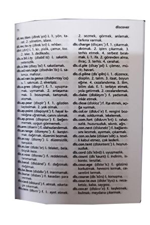 Redhouse İngilizce Türkçe El Sözlüğü Mor 544 Sayfa 1 Adet 30.000 Kelime Hazneli Red House İngilizce Sözlük El Boy Cep