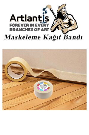 Maskeleme Bandı Kağıt Bant 19 mm 25 Metre 6 Adet Boya Bantı Maskeleme Kağıt Bant Duvar Yağlı Boya Badana