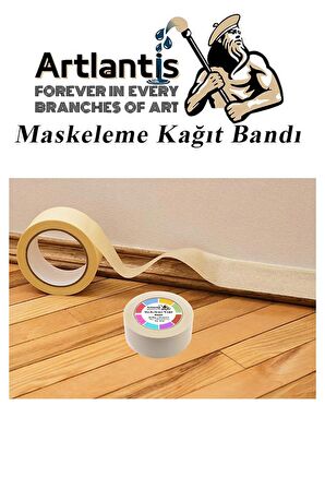 Maskeleme Bandı Kağıt Bant 38 mm 25 Metre 3 Adet Boya Bantı Maskeleme Kağıt Bant Duvar Yağlı Boya Badana