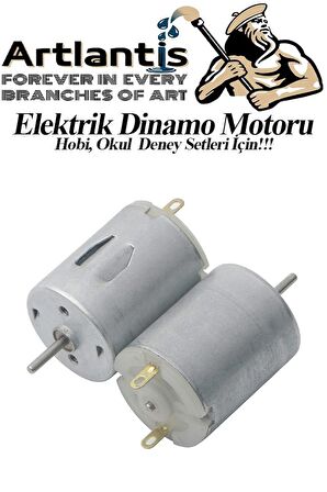 Dinamo Motoru 6 V 1 Adet Elektrik Üreten Motor Eğitici Hobi Okul Deney Elektrik Motoru Deneyler İçin