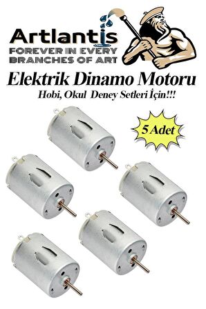 Dinamo Motoru 6 V 5 Adet Elektrik Üreten Motor Eğitici Hobi Okul Deney Elektrik Motoru Deneyler İçin