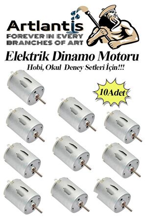 Dinamo Motoru 6 V 10 Adet Elektrik Üreten Motor Eğitici Hobi Okul Deney Elektrik Motoru Deneyler İçin