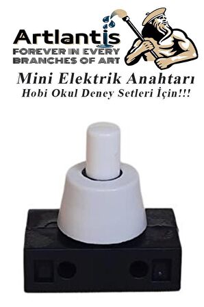 Mini Anahtar Arapuar Çıtçıt Anahtar 3 Adet Elektrik Devresi İçin Açma Kapama Düğmesi On / Off Siyah Beyaz Anahtar
