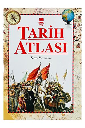 Tarih Atlası 32 Sayfa Renkli 1 Adet Ema Saygı Tarih Atlas Kuşe Kağıt A4 Boyut Renkli Orta Lise için