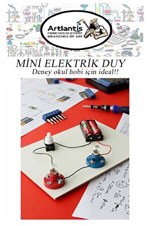 Mini Duy 5 Adet Deney Duyu Proje İçin Küçük Ampul Yuvası Minyonet Duy Okul Sınıf Elektrik Devre Deney Duyusu 