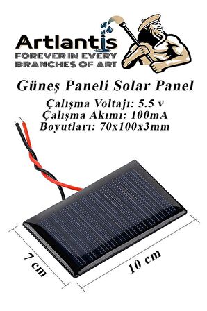 Güneş Paneli Mini Motor ve Pervane Seti 1 Paket Güneş Paneli Solar Panel Deney Seti Anahtar Krokodil Kablo