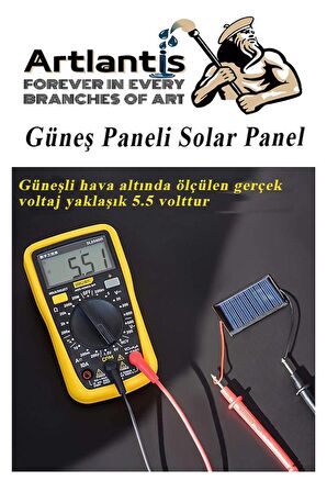 Güneş Paneli Mini Motor ve Pervane Seti 1 Paket Güneş Paneli Solar Panel Deney Seti Anahtar Krokodil Kablo