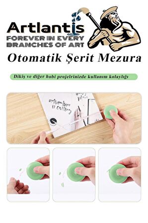 Otomatik Şerit Mezura 1.5 Metre Kırmızı Renk 1 Adet Yuvarlak Cep Mezurası 150 cm Mezro Terzi Metresi Vücut Ölçüm Metresi