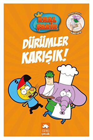 Kral Şakir 6 Dürümler Karışık 207 Sayfa 1 Adet Transparan Kitap Ayraç 2 Paket Şakir,Remzi,Fil Necati Hikaye Kitabı