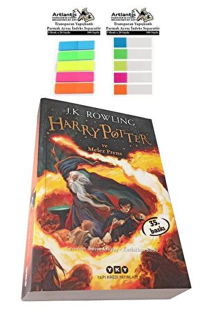 Harry Potter 6 Melez Prens 594 Sayfa 1 Adet Transparan Kitap Ayraç 2 Paket Hary Poter ve Melez Prens