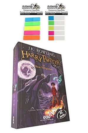 Harry Potter 7 Ölüm Yadiğarları 690 Sayfa 1 Adet Transparan Kitap Ayraç 2 Paket Hary Poter ve Ölüm Yadiğarları