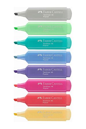 Fosforlu Kalem 8 Li Pastel Renkler 1 Paket Textliner Soft Renkler Kesik Uçlu İşaretleme Kalemi 8 Pastel Renk
