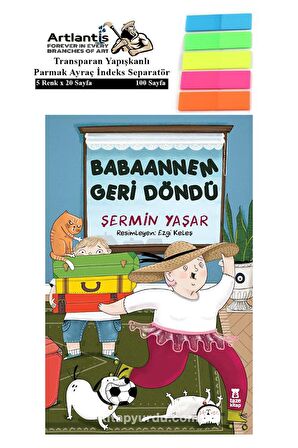 Babaannem Geri Döndü Şermin Yaşar 160 Sayfa Karton Kapak 1 Adet Fosforlu Transparan Kitap Ayraç 1 Paket 