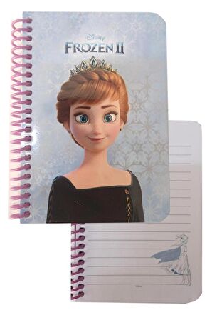 Not Defteri Frozen Elsa 11x15 cm 1 Adet 80 Yaprak Çizgili Lisanslı Frozen Öğrenci Not Defter