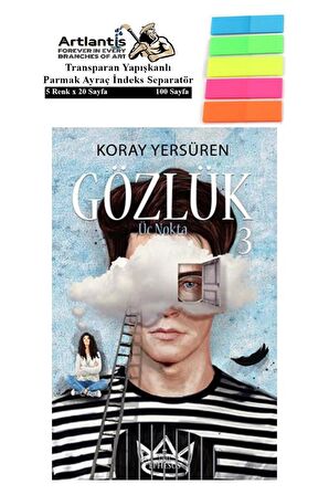 Gözlük 3 Üç Nokta Koray Yersüren 387 Sayfa Karton Kapak 1 Adet Fosforlu Transparan Kitap Ayraç 1 Paket