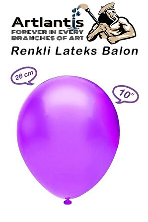 Balon Renkli Lateks 50 Adet Renkli Balon 10'' Canlı Renkler Parti Doğum Günü Süsleme Malzemeleri Balon 26 cm