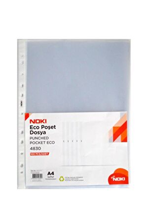 Poşet Dosya 100 Lü 1 Paket Şeffaf Dosya 100 Adetli Föy Dosya 1 Paket Eco Poşet Dosya