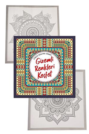 Gizemli Renkleri Keşfet Büyüklere Boyama Kitabı Fatih 24 Renk Kuru Boya 1 Adet Ema Boyama Kitabı Büyükler İçin Mandala Yaratıcı Boyama
