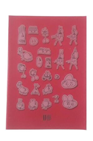 60 Yaprak Kareli Defter Plastik Kapak A-5 1 Adet PP Kapak Küçük Boy Kareli Defter 60 Sayfa A5 Desenli Kapak