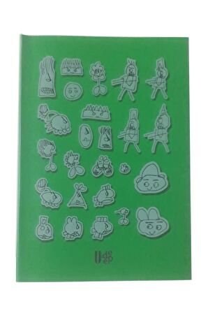 60 Yaprak Çizgili Defter Plastik Kapak A-5 1 Adet PP Kapak Küçük Boy Çizgili Defter 60 Sayfa A5 Desenli Kapak
