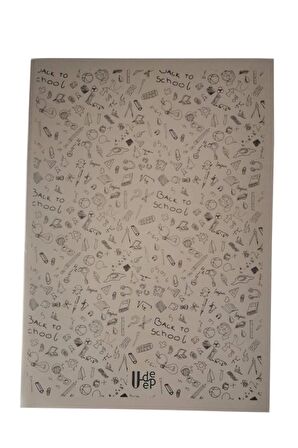 60 Yaprak Çizgili Defter Plastik Kapak A-4 1 Adet PP Kapak Büyük Boy Çizgili Defter 60 Sayfa A4 Desenli Kapak