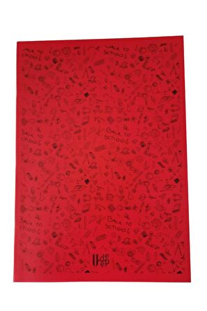 60 Yaprak Çizgili Defter Plastik Kapak A-4 1 Adet PP Kapak Büyük Boy Çizgili Defter 60 Sayfa A4 Desenli Kapak