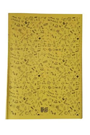 80 Yaprak Kareli Defter Plastik Kapak A-4 1 Adet PP Kapak Büyük Boy Kareli Defter 80 Sayfa A4 Desenli Kapak