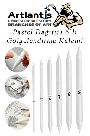 Karakalem Seti 16 Parça 1 Paket Gölgelendirme Kalemi Hamur Silgi Dereceli Kalem Kaynaştırma Kalemi Kara Kalem Dağıtıcı Kalem Kağıt Kalem