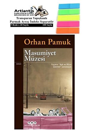 Masumiyet Müzesi Orhan Pamuk 502 Sayfa Karton Kapak 1 Adet Fosforlu Transparan Kitap Ayraç 1 Paket