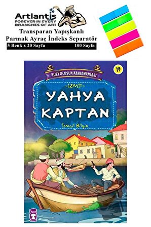 Yahya Kaptan İsmail Bilgin 90 Sayfa Karton Kapak 1 Adet Fosforlu Transparan Kitap Ayraç 1 Paket