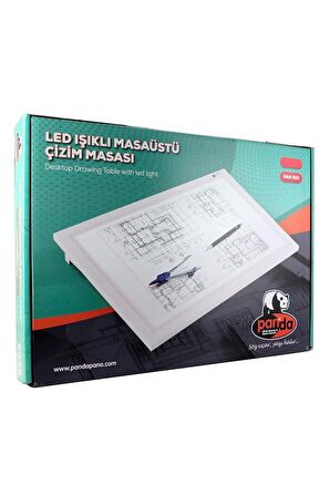 Led Işıklı Masa Üstü Çizim Masası 35x50 cm 1 Adet Teknik Proje Çizim Masası Masaüstü