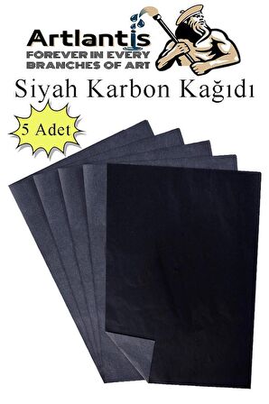 Siyah Karbon Kağıdı A4 5 Adet 21x29,7 cm Kopya Kağıdı Transfer Kağıdı Renkli Karbon Kağıdı