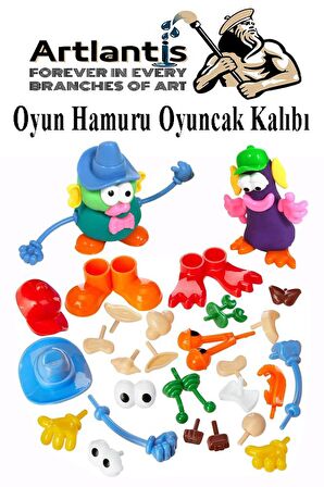 Oyun Hamuru Oyuncak Kalıbı 1 Paket Oyun Hamuru Aksesuarları Seti